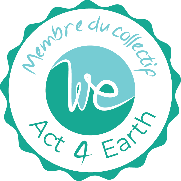 badge We act 4 earth